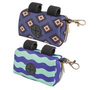 JOINPAYA Baby Diaper Bag Dispenser Disposable Diaper Trash Bag Holder for Newborns (Violet Pattern) for Travel and Outdoor Use