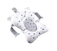 JOINPAYA Baby Sink Bath Cushion 5 Pcs Breathable White Foam and Plastic Bathtub Seat for Baby Adjustable Tilt Angle Support for Bath Times