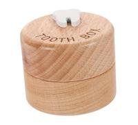 JOINPAYA Baby Teeth Collector Wooden Storage Box Tooth Keepsake Organizer for Boys and Girls Elegant for Baby Showers Birthdays