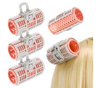 JOINPAYA Bang Curlers Clips 6Pcs Plastic Hair Rollers No Heat Salon Hair Styling Tools for Women and Boys and DIY Hairdressing