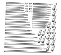 JOINPAYA Bassoon Repair Kit 30 Rollers, 34 Fastening Screws and 5 Pads Wind Instrument Repair Tool Set for Bassoon Maintenance and Instrument Accessories