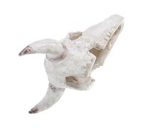 JOINPAYA Bearded Dragon Tank Decor Unique Rhino Skull Decoration for Reptile Enclosures Easy to Maintain Resin Hideout for Chameleons Fish Tanks and More Cattle Skulls Accessory