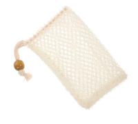 JOINPAYA Beige Nylon Soap Storage with Drawstring Design and Pocket for Soap Exfoliating and Promoting Circulation Suitable for Rough Dry Skin and Feet Random Color