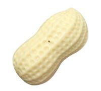 JOINPAYA Beige Peanut Shaped Dog for Small and Medium Dogs, Interactive Squeaky Chew with Tpr Material, for Fetch and Chewing Play