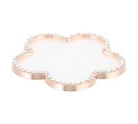 JOINPAYA Beige Zinc Alloy Manicure Pallet Lightweight Color Mixing Tray for Nail Art Tips and Cosmetic Make up Area, Suitable for Nail Art Artists and Collectors
