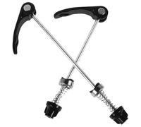 JOINPAYA Bike Axle Quick Release Skewers Easy to Install and Remove 2pcs Front and Rear Set Iron Material Enhanced Riding Efficiency and Secure Wheel Attachment for Mountain Bikes