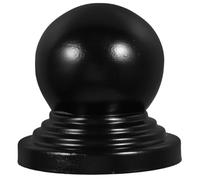 JOINPAYA Black Iron Ball and Resistant to Deformation Easy Installation Top Post Cap Stylish Decorative Pipe Fence for Railing and Stair Handrail for Garden Fences and Indoor Projects