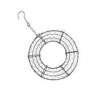 JOINPAYA Black Iron Round Flower Pot Hanger Living Wreath Form for Succulents Easy to Manipulate Succulents Staying Closed Wall Hanging Orchid Pot for Market and Flower Shop