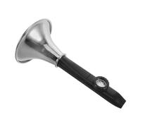 JOINPAYA Black Metal Kazoo for Beginners, Lightweight Trumpet Shape Wind Instrument with Accurate Tuning, for Music Classroom and Commutes, Easy to Learn and Portable