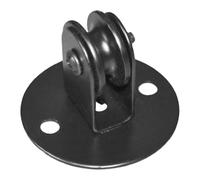 JOINPAYA Black Metal Wall Mount Pulley System for Ceiling Lamps with Delicate Shape, Smooth Wheel Pulley Roller, for Chandelier Lifting and Lamp Position Adjustment