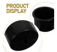 JOINPAYA Black Plastic Cup Holder Insert with Recessed Design for Car-mounted Cup Holder 2pcs Set on Couch Or Poker Table with Corrosion Resistance