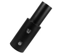 JOINPAYA Black Steel Light Pole Tenon Adapter with Secure and Easy Installation for Street Light Pole End Conversion