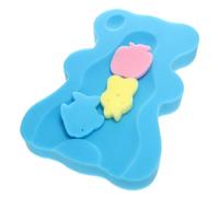 JOINPAYA Blue Baby Bath Mat Sponge Cushion for Newborns and Infants, Comfortable and Breathable with Scientific Protection, Non-Slip Design for Baby's Head and Neck During Bath Newborn