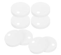 JOINPAYA Bolt Decorative Caps Seat 8pcs Plastic for White Toilet Screw Replacement, round Covers with Full Coverage, Multipurpose Application and Screws for Rental Properties Hotel
