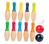 JOINPAYA Bowling Set for Indoor Play Colorful Pins with Numbers and Patterns Educational Sports for Aged for Family Fun and Skill Development