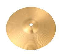 JOINPAYA Brass Hi-hat Cymbal 8 Inch, Old School Drum Cymbal for Beginners, Golden Finish Percussion Instrument Suitable for Jazz and Drum Set Players