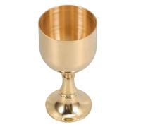 JOINPAYA Brass Retro Wine Goblet Small Decorative Chinese Liquor Cup 73g Mirror Finish Elegant Stemmed Glass for Wine Supplies and Desktop Decor