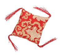JOINPAYA Buddhist Sound Bowl Mat for Buddha Hall Handmade Tibetan Buddhism Art Craft Decoration Red Comfortable Pillow Support for and Meditation Practice