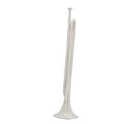 JOINPAYA Bugle Trumpet b Flat Mouthpiece Silver Finish for Students and Beginners Designed for Enhanced Resonance and Loud Sound for Marching Bands and Orchestras