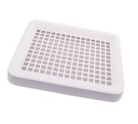 JOINPAYA Bunny Litter Box with Safe Mesh Edges Rectangular and No Odor Material as A Pet Potty Trainer for Small and Guinea Pigs Suitable for Office and Kitchen Use