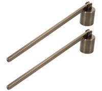 JOINPAYA Candle Extinguisher Snuffer and Preventing Fire Hazards Stainless Steel 2pcs with Long Handle Vintage Retro Style Tool for Gentle Extinguishing and Preventing Fire Hazards for