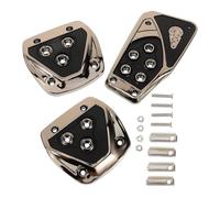 JOINPAYA Car Pedal Covers Brake and Gas Foot Pedal Replacement with Non-slip Plastic and Stainless Steel Sturdy Pads in Manual Cars
