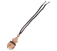 JOINPAYA Car Refillable Perfume Bottle Hanging Pendant Glass and Wood Diffuser Bottle for Driving Stress Relief and Aroma Diffuser Air Freshener in Car