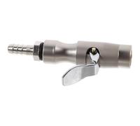 JOINPAYA Car Valve Plug Air Chuck for Car Tire Inflator Pump, Iron Material with Self-locking Lever, Silver Finish, Maintains Correct Tire Pressure and Prevents Air Leakage, Suitable