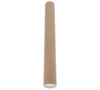 JOINPAYA Cardboard Mailing Tube with Plastic Cap, 50Mm Diameter X 460Mm Length Kraft Poster Storage Tube for Documents, Drawings, Calligraphy Scrolls and Blueprint Shipping