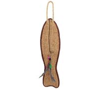 JOINPAYA Cat Scratching Pad Random Shaped Made of Sturdy Synthetic Sisal Material, Wear Resistant and Cool in, Hanging Scratch Mat to Protect Furniture for Cats