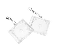 JOINPAYA Cd Box Keychain Beaded Chain Link Ball Bead Chain and Beads Pendant Box for Diy