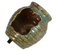 JOINPAYA Ceramic Fountain Jar with Natural Flowing Water Effect and Smooth Water Flow for Pond and Garden Landscaping, Green Ecological Pot Suitable for Home Outdoor Décor
