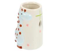JOINPAYA Ceramic Hamster Water Bottle Stand Leak-proof Fixed Water Feeding Bottle for Small Animals in Beige, Suitable for Family Use and Can Be Placed in A Cage