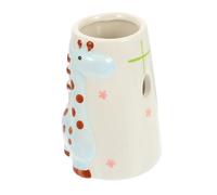 JOINPAYA Ceramic Hamster Water Dispenser Stand Chew Holder for Pets Adorable Giraffe Shape Stable and Firm Base for Hamsters Mice Gerbils and Rats Blue