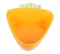 JOINPAYA Ceramic Heart-shaped Guinea Pig Food Bowl Small Animal Feeder Dish for Hamsters Rats Non-breakable Easy Clean Compact Pet Feeding Bowl for Small Dogs Cats
