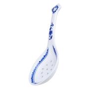JOINPAYA Ceramic Soup Spoon 8.3 Inch Porcelain Blue and White with Comfortable Grip for Kitchen Utensils and Public Meal Sharing Easy to Clean