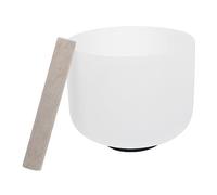 JOINPAYA Chakra Crystal Bowl White for Meditation Sound Bowl Healing Music Instrument Music Stick Use in Beauty Salon Accessories for Meditation