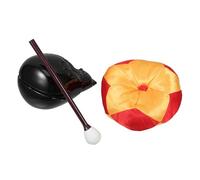 JOINPAYA Chanting Set Acrylic Temple Block and Cushion, Smooth Surface and Loud Sound for Home Decor and Meditation, Sutra Reciting Tool