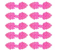 JOINPAYA Cheongsam Buttons 10Pcs Handmade Vintage Chinese Knot Fasteners for DIY Sewing Material and Ethnic Style Clothing Accessories with Seven Beads for Traditional Dress