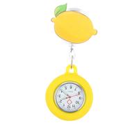 JOINPAYA Chic Yellow Nurse Pocket Watch Retractable Telescopic Chest Watch for Professionals with Glow-in-The-Dark Feature
