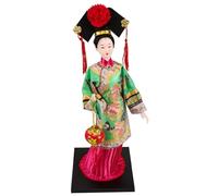 JOINPAYA Chinese Doll Traditional Costumes Vintage Handicraft Figurine Handmade Collectible Doll for Asian Ancient Decor