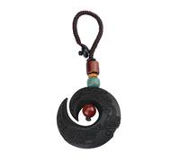 JOINPAYA Chinese Ebony Key Ring Keychain 1pcs Blackwood Car Key Holder Pendant for Men Women Daily Carry