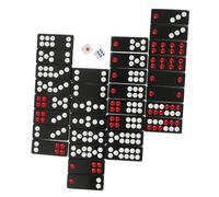 JOINPAYA Chinese Traditional Paigow Game Solid Ebony Tiles Lightweight Portable Board Game for Home Party Outdoor Travel Training Brain Coordination and Logical Thinking