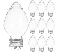JOINPAYA Christmas Booze Balls: 50ml Fillable Xmas Juice Bottles Clear Hanging Christmas Tree Ornament for Holiday Party Decoration 3.22X1.97X1.97in
