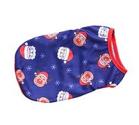 JOINPAYA Christmas Dog Vest Polyester Warm Pet Clothes with Cute Snowman Reindeer Print for Small Dogs and Cats Festive Holiday Outfit for Photo Sessions and Winter Warmth