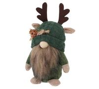 JOINPAYA Christmas Gnome Figurine Antler Knitted Doll Holiday Ornaments Indoor Table Centerpiece Decorative Gnome for Festive Room and Car Decor