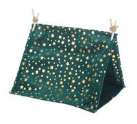 JOINPAYA Christmas Tent Dollhouse Accessories Realistic Green Camping Tent Model for Pretend Play Spacesaving Design Dual Functionality for Dollhouse Outdoor Scenes