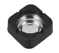 JOINPAYA Cigar Cigarette Ashtray in Square Plastic and Iron, Sleek Portable Design with 4 Rests for Patio, Home, and Office Use
