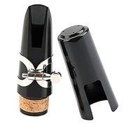 JOINPAYA Clarinet Mouthpiece Cap and Cover for Clarinet Student, Black Plastic and Metal Material with Unique Design and Wear Resistance, Suitable for Woodwind Instrument Protection