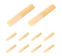 JOINPAYA Clarinet Reeds Strength 1.0 10pcs with Thinner Tip and Unfiled Cut Stable Response Reed Material with Plastic Case for Beginner Clarinet Players for Rehearsal and Performance